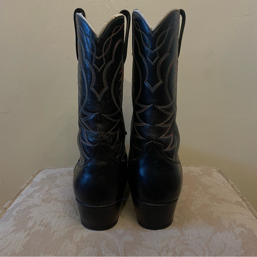 Mexican boots “El Vaquero “ size 7.5 men’s color black original letter Unisex!!